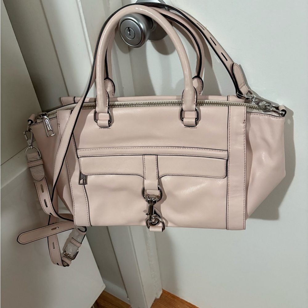 NWT Rebecca Minkoff light pink Satchel Leather Handbag